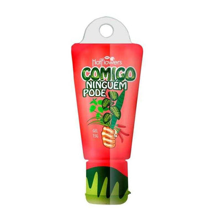 Conmigo Siempre 15g Male Stimulating Gel packaging with red and green design, offering dual-sensation intimacy enhancement gel.