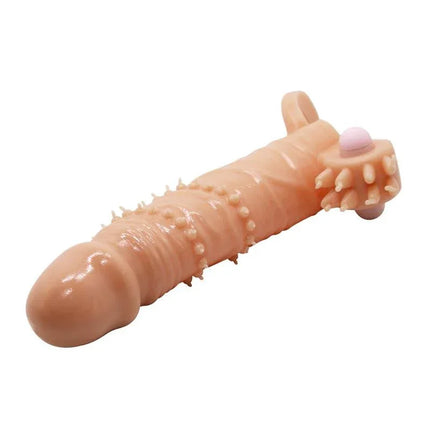Connor Pennis Sleeve 6.7, vibrating penis sleeve for length extension and enhanced sexual performance with soft TPR material and vibrating bullet