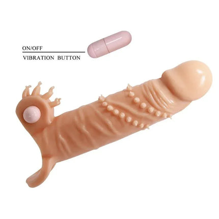 Connor Pennis Sleeve 6.7 with built-in vibrating bullet for extended length and enhanced stimulation