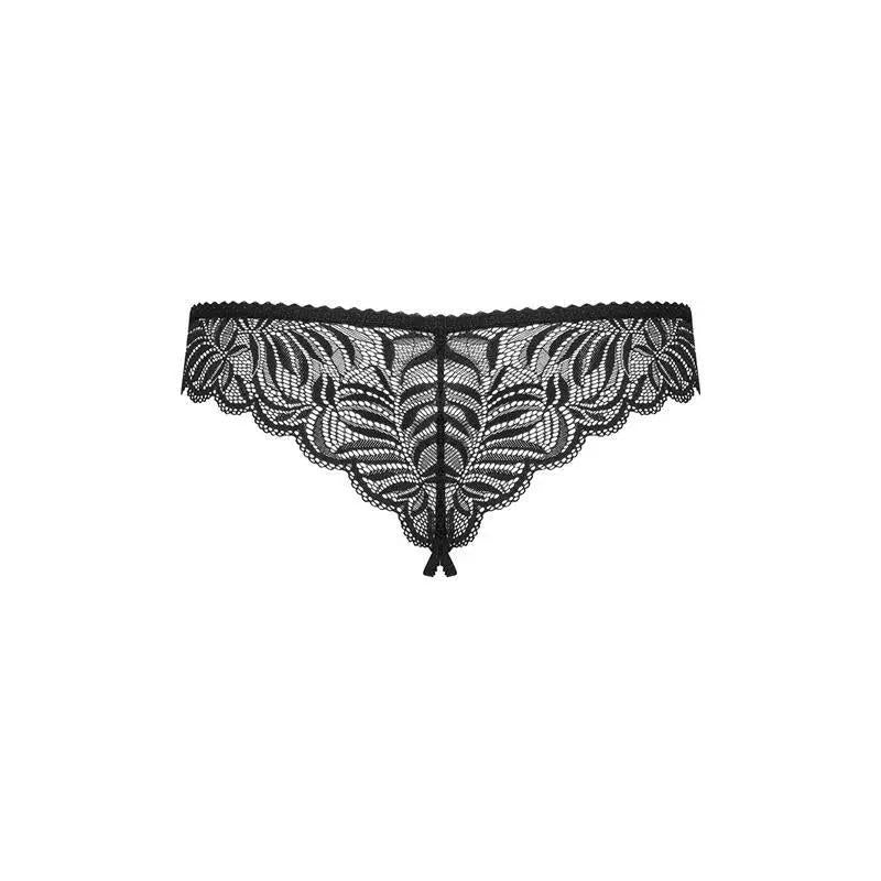 Contica Crotchless Panties Black - secretsextoys.store