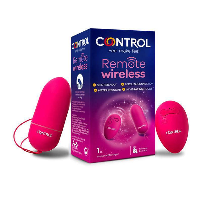 Control Remote Stimulator - wireless mini vibrator with remote, 10 intensity levels, discreet design for solo or partnered play
