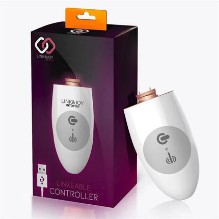 Link & Joy Controller USB with packaging, featuring ergonomic design and 3 linkable heads for versatile use.