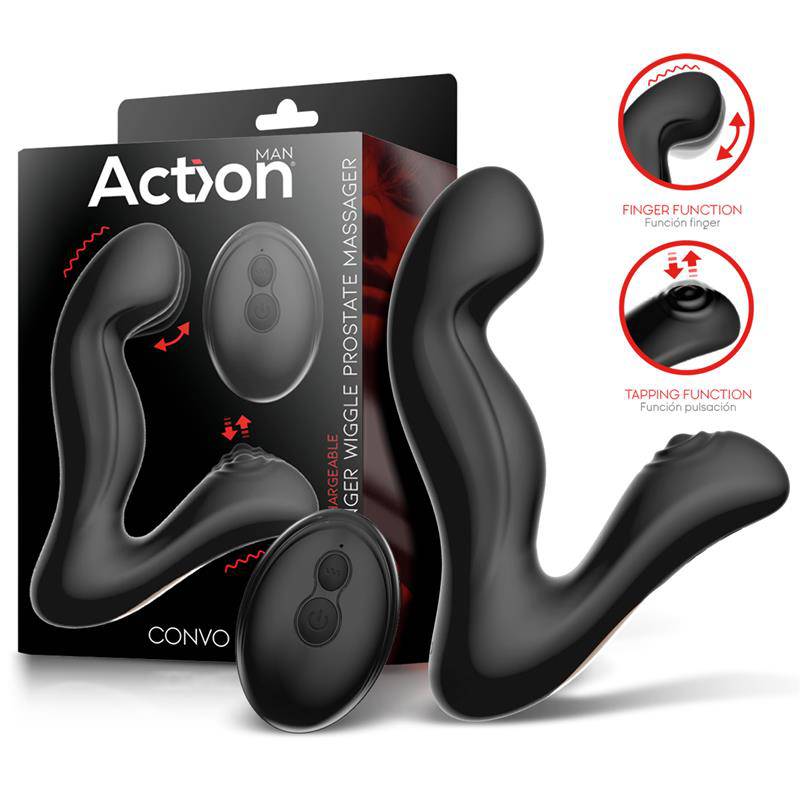 Convo Prostate Massager with Tapping and Finger Wiggle Function - secretsextoys.store