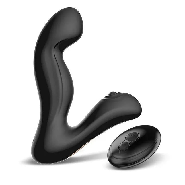 Convo Prostate Massager with Tapping and Finger Wiggle Function, offering dual-action stimulation with wireless remote control.