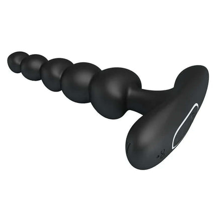 Corban Anal Beads with Vibration, premium silicone anal toy with graduated beads and 12 vibration patterns for enhanced pleasure.