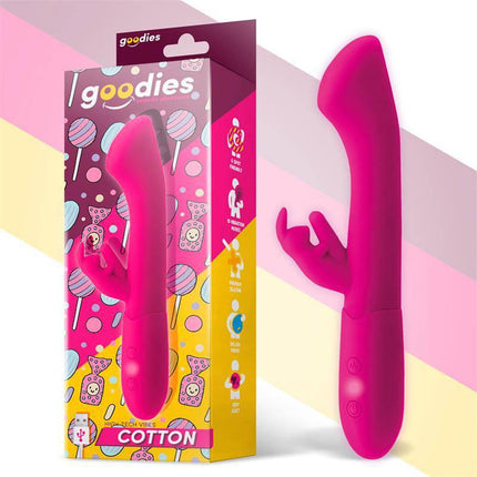 Cotton G-Spot and Rabbit Vibe USB Silicone Fuchsia with packaging