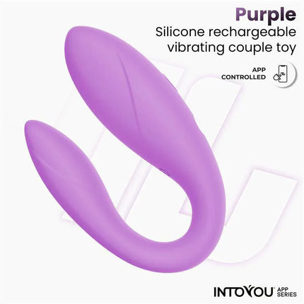 Couple Toy with App Flexible Silicone Lavender in purple, app-controlled for customizable pleasure and comfort, part of Intoyou® series.