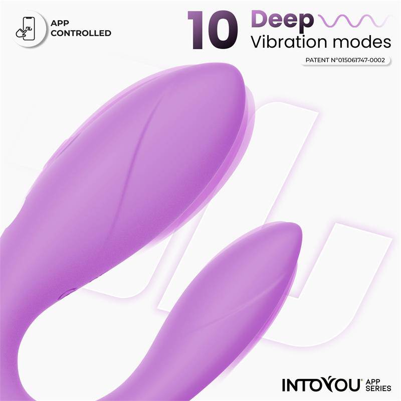 Couple Toy with App Flexible Silicone Lavender - secretsextoys.store