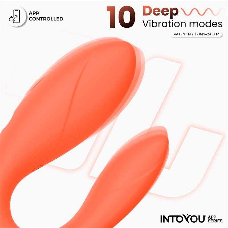 Couple Toy with App Flexible Silicone Salmon - secretsextoys.store