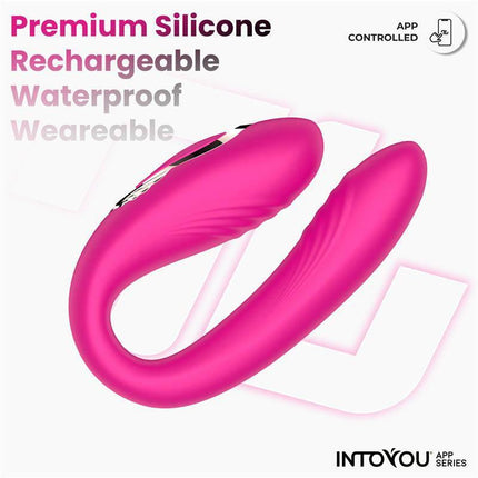 Couty Couples Toy 360º Oscilation with APP, premium silicone, rechargeable, waterproof and wearable features.