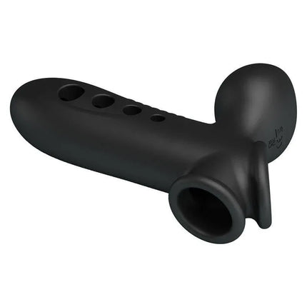 Black Crane Penis Sleeve with inflation function, silicone, waterproof, designed for extra thickness and enhanced stimulation