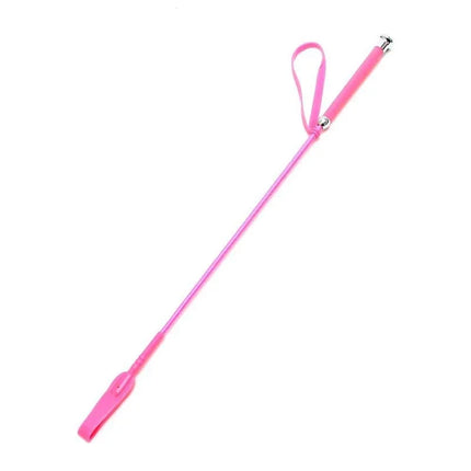 Pink Crop Horse Whip 65 cm for precise riding cues and balanced handling.