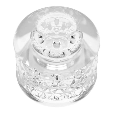 Crystle 3d Masturbator Double Sided featuring double entrances and textured design for enhanced solo play experience.