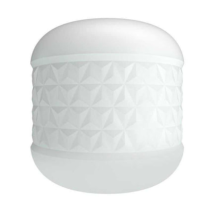 Crystle Dual Stroker with Textured Tunnel featuring a white textured design for versatile solo use.