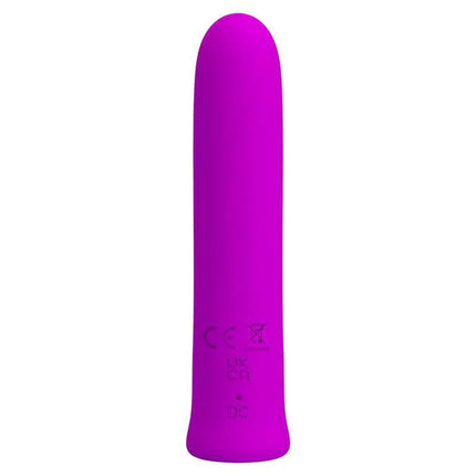 Curtis Bullet Vibrator USB in purple, travel-friendly personal massager with velvety silicone finish.