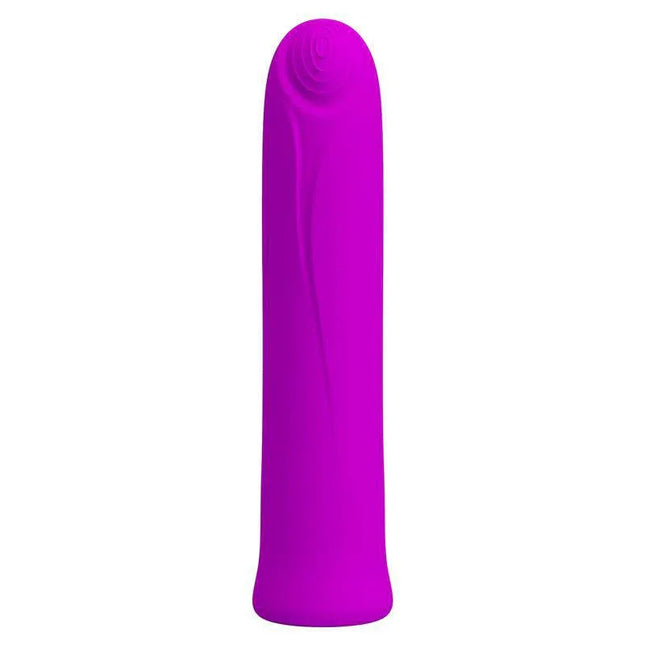 Curtis Bullet Vibrator USB in vibrant purple, compact design suitable for travel and discreet use.