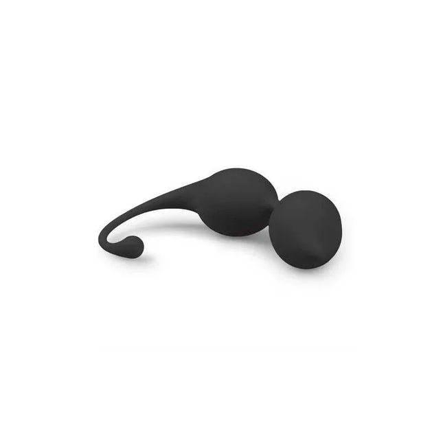 Curved Kegel Balls - Black for pelvic floor muscle training and increased sensitivity, featuring a soft, waterproof design.