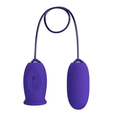 Purple Daisy Youth Egg Vibrator and licking tongue for dual-action stimulation