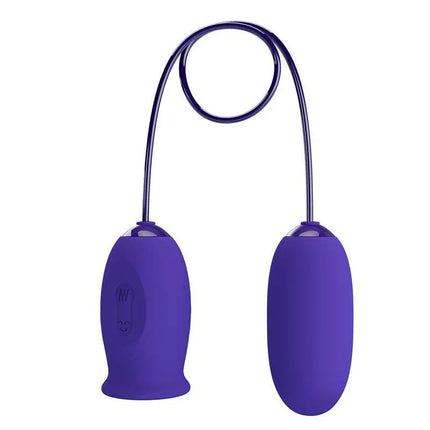 Violet Daisy Youth Egg Vibrator and licking tongue with dual-action stimulation