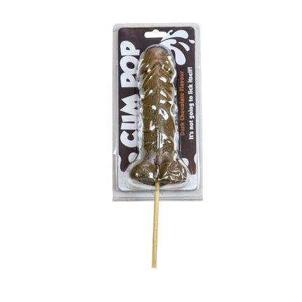 Dark Chocolate Flavoured Cum Pop - giant, cheeky novelty lollipop ideal for adult parties and celebrations.