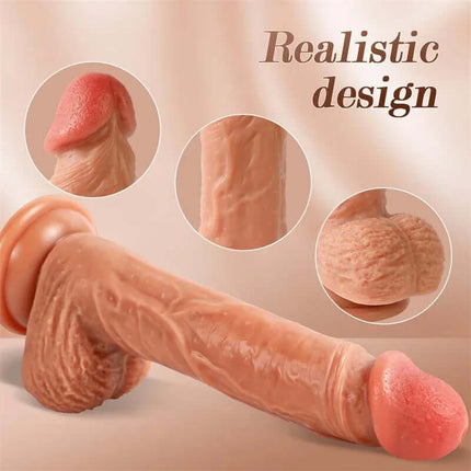 Dean Dildo with Thrusting and Vibrating 8 - Realistic Design Close-Up