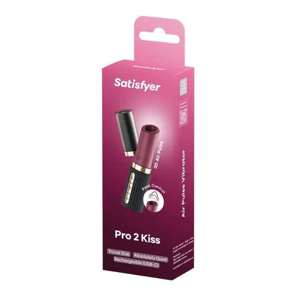 Deep Kiss Air Pulse Vibrator packaging showcasing discreet, powerful clitoral stimulation design, perfect for travel and quiet use.
