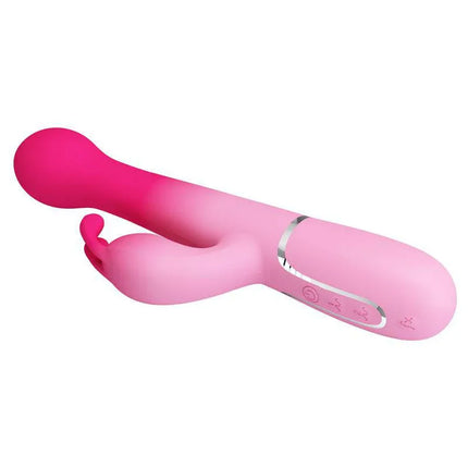 Dejon Vibe with Thrusting and Rotating Beads in pink with dual-motor design for enhanced stimulation