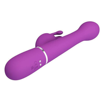 Dejon Vibrator Thrusting and Rotation Twinkled in purple with dual motors for enhanced pleasure.
