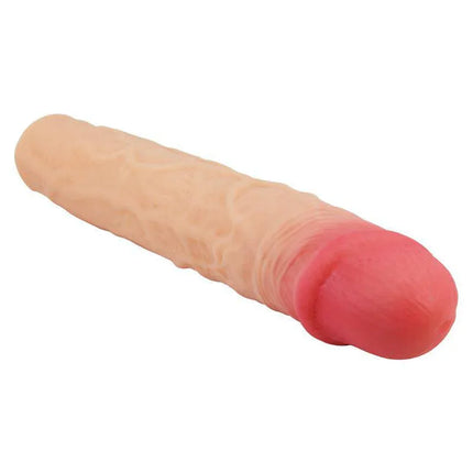 Derek Extended Penis Sleeve in lifelike design for enhancing length and girth, providing a more satisfying intimate experience.