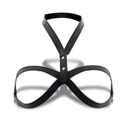 Diannia Bondage Breast Harness with adjustable straps for a comfortable, secure fit.