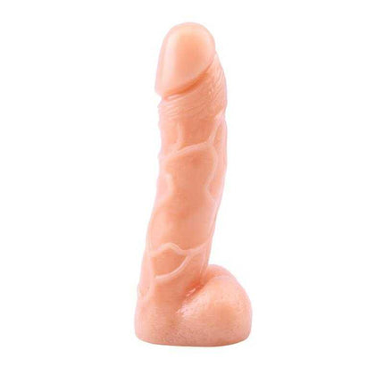 Dildo 6.9 T-Skin Realistic Flesh with lifelike texture and phthalate-free material, 17.7 cm in length for body-safe pleasure.