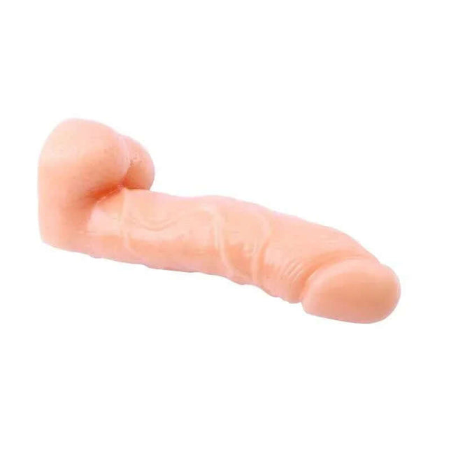 Dildo 6.9 T-Skin Realistic Flesh with lifelike texture, phthalate-free material, 17.7 cm length for realistic pleasure.