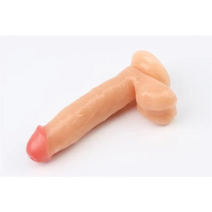Dildo Cute 17.8 x 4 cm Flesh with realistic design and suction cup base