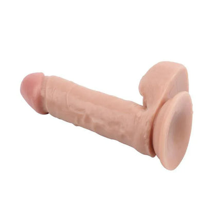Dildo Dual Density Fashion Dude 20 cm Flesh with realistic lifelike design and dual-density texture for enhanced pleasure.