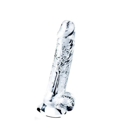 Dildo Flawless Clear 7.5 Clear with lifelike design and suction cup base