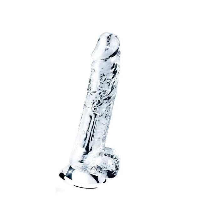 Dildo Flawless Clear 7.5 Clear with lifelike design and suction cup base