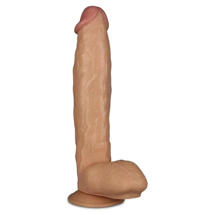 Dildo King 11 Flesh by LoveToy with realistic design and lifelike veins.