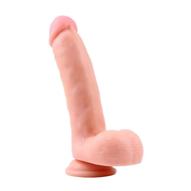 Dildo Matt Harpring 20 x 4 cm Flesh with lifelike design and suction cup base for versatile, hands-free play on smooth surfaces.