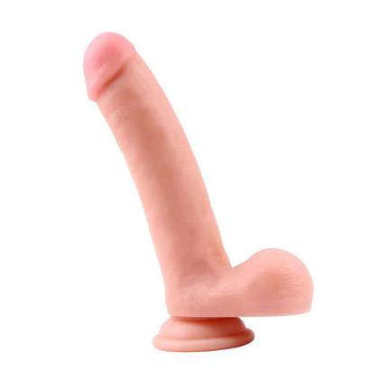 Dildo Matt Harpring 20 x 4 cm Flesh with realistic design, body-safe PVC material, and suction cup base for versatile, hands-free use.