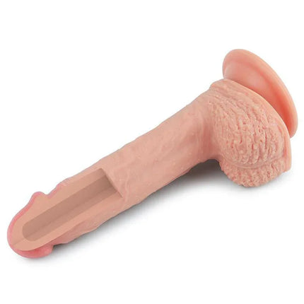 Dildo Nature 8.5 Liquid Silicone Flesh with realistic double-density design for lifelike texture and natural movement.