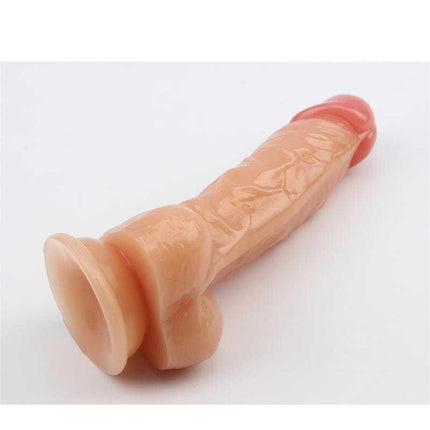 Dildo Rhythm 7.6 Flesh Realistic & Suction Cup with lifelike texture and hands-free use for solo or shared pleasure.