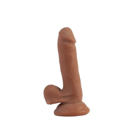 Dildo The Glad Eye with realistic dual-density design and pronounced testicles