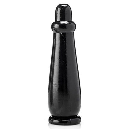 Dildo Una Sola 26 cm in black vinyl with rounded shape, high-quality design for satisfying, realistic feel and generous reach.