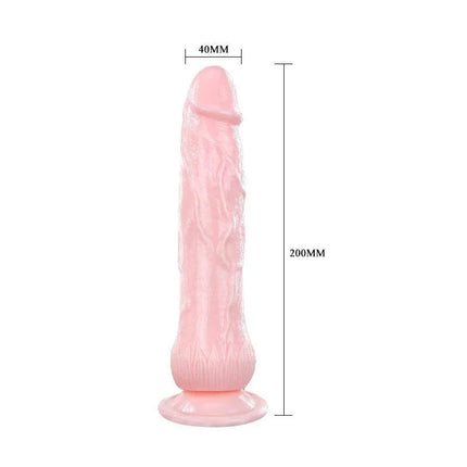 Dildo with Ejaculation Pump and Sucction Cup featuring realistic texture and strong suction base for hands-free pleasure.