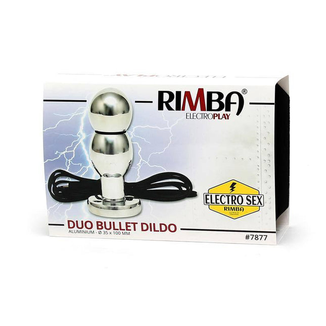 Rimba Duo Bullet Dildo packaging with Electro Sex branding, showcasing innovative Dildo/Butt Plug for anal and vaginal stimulation.