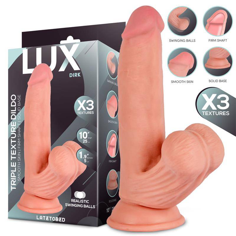 Dirk Triple Density Dildo with Swinging Balls 10 - secretsextoys.store