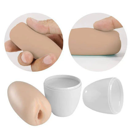 Discreet Egg Masturbator with Incredible Textures showcasing interior details for private, satisfying experiences.