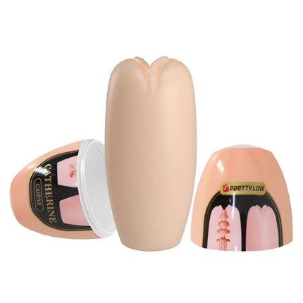 Discreet Egg Masturbator with Incredible Textures featuring a compact, egg-shaped design for private use and travel convenience.