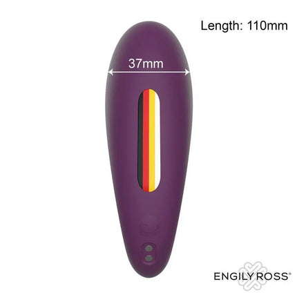Divel Couples Toy with Remote - purple vibrator from Engily Ross, length 110mm, width 37mm.