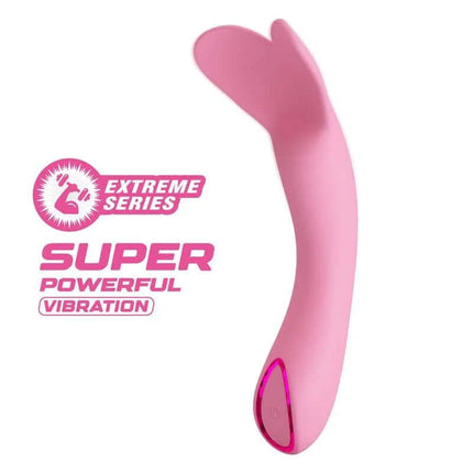 Dj Cock Vibrator G-Spot silicone vibrator with 10 functions for precise G-spot stimulation, featuring a shimmering decorative ring.